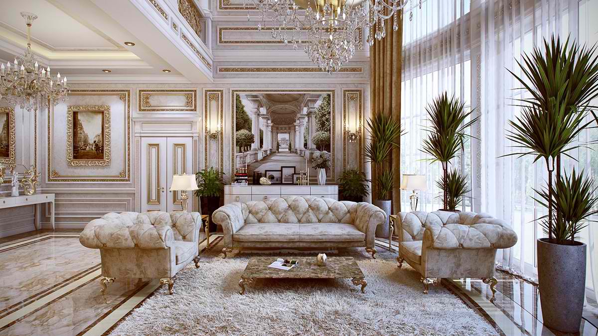 Furniture Of Royals, Rococo Classical Interiors - Classical Interior Design