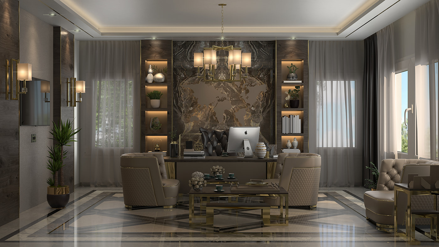 Luxury Home Office Classic Design Style - Classical Interior